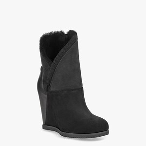 Ugg Classic Mondri Cuff Women Fashion Boots Black (8691PFGRH)